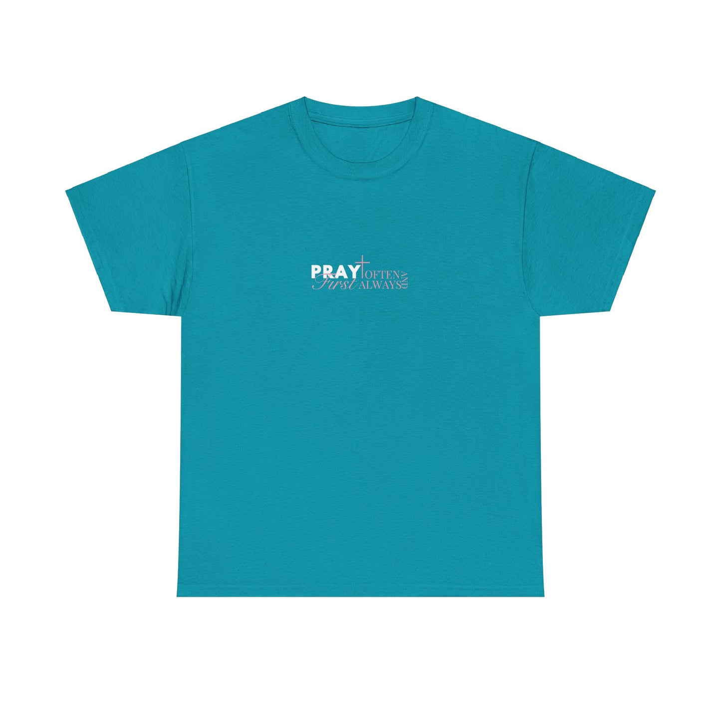 Unisex Heavy Cotton Tee - 'PRAY OFTEN, STAY HUMBLE' Inspirational T-Shirt