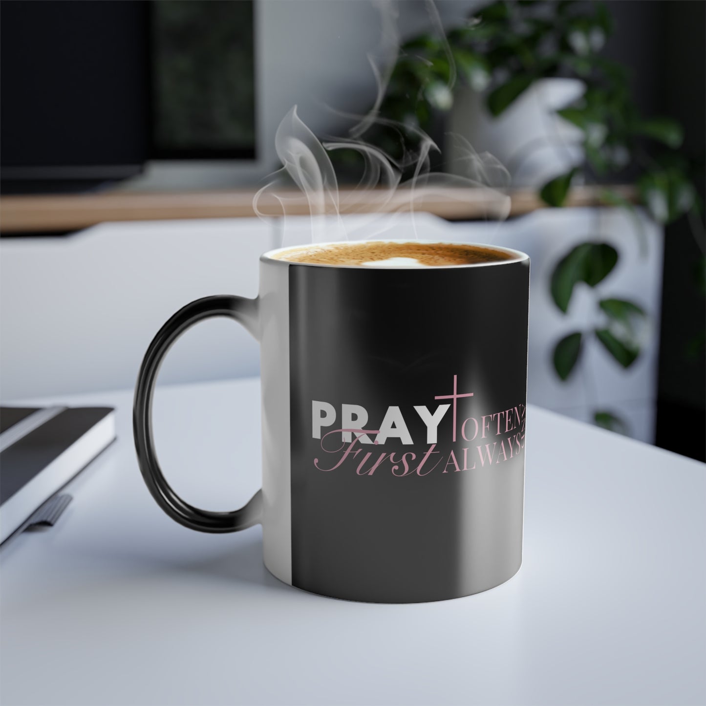 "Pray First" - Perfect Gift for Faith Lovers - Color Morphing Mug